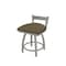 Holland Bar Stool Co 18" Low Back Swivel Vanity Stool, Nickel Finish, Graph Cork Seat 82118AN017 - alternate 1
